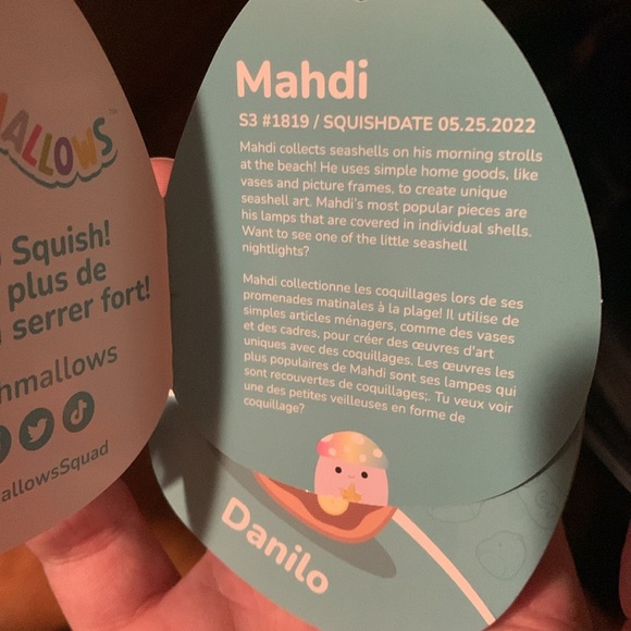 Mahndi mushroom squishmallow clip NWT - Picture 7 of 7